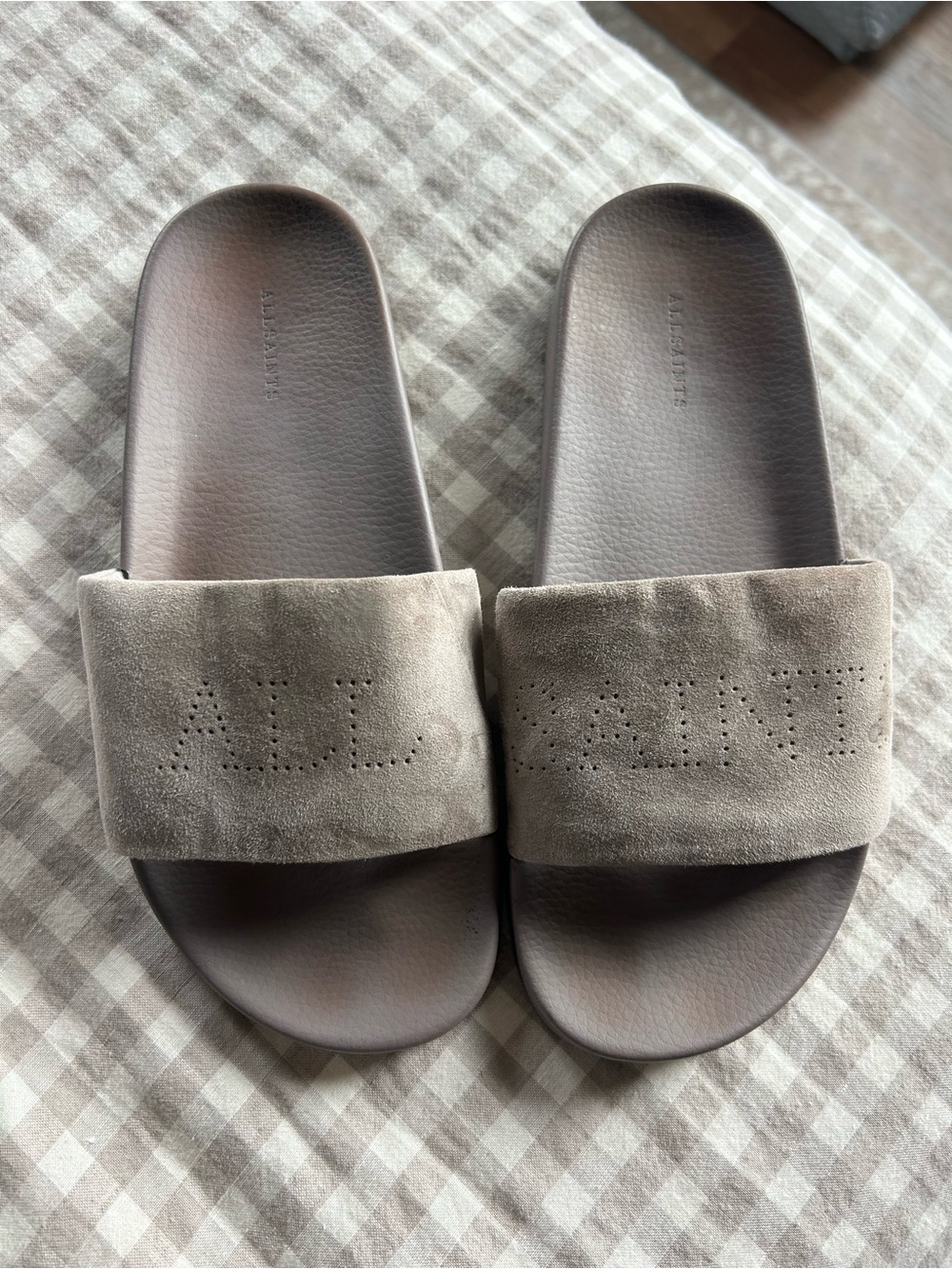All Saints slide sandals